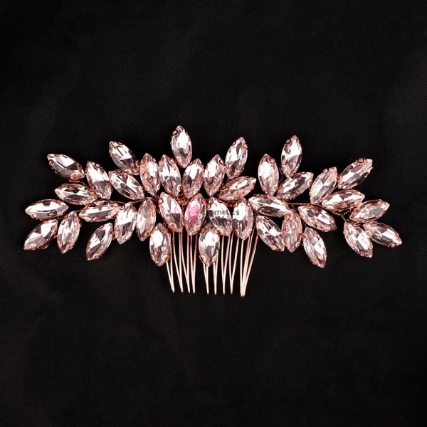Accesoriu modern pentru decor par CA014II Bronz cu pini si cristale deosebite